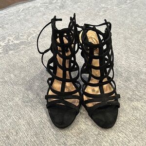 Black Schutz heels